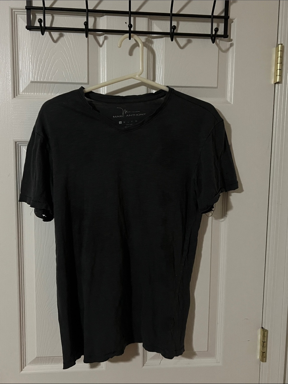 Marc Anthony Dark Gray Short Sleeve Crew Neck Tee